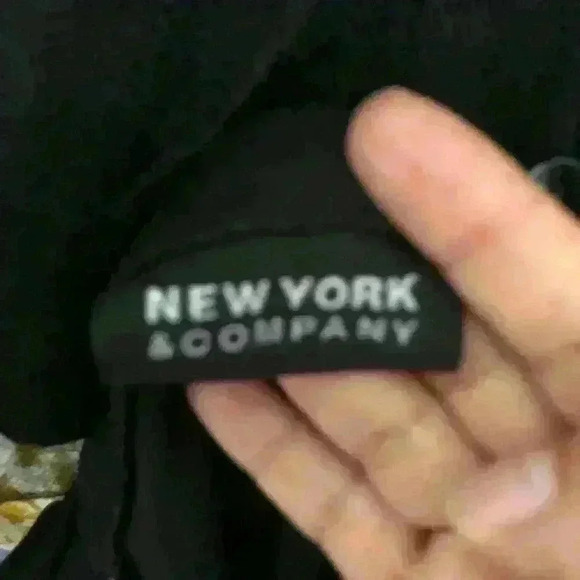 Vtg New York&Co Black Stretch Polyester Skirt Women M - Picture 8 of 9